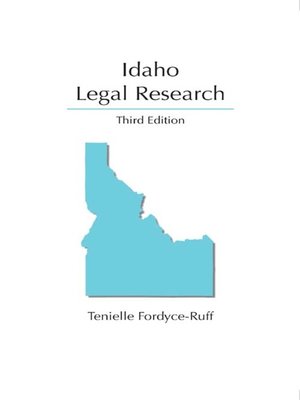 cover image of Idaho Legal Research